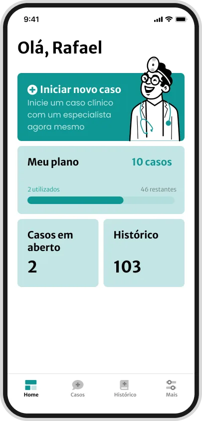 Interface principal do aplicativo Chefe de Plantão desenvolvido pela Phurshell