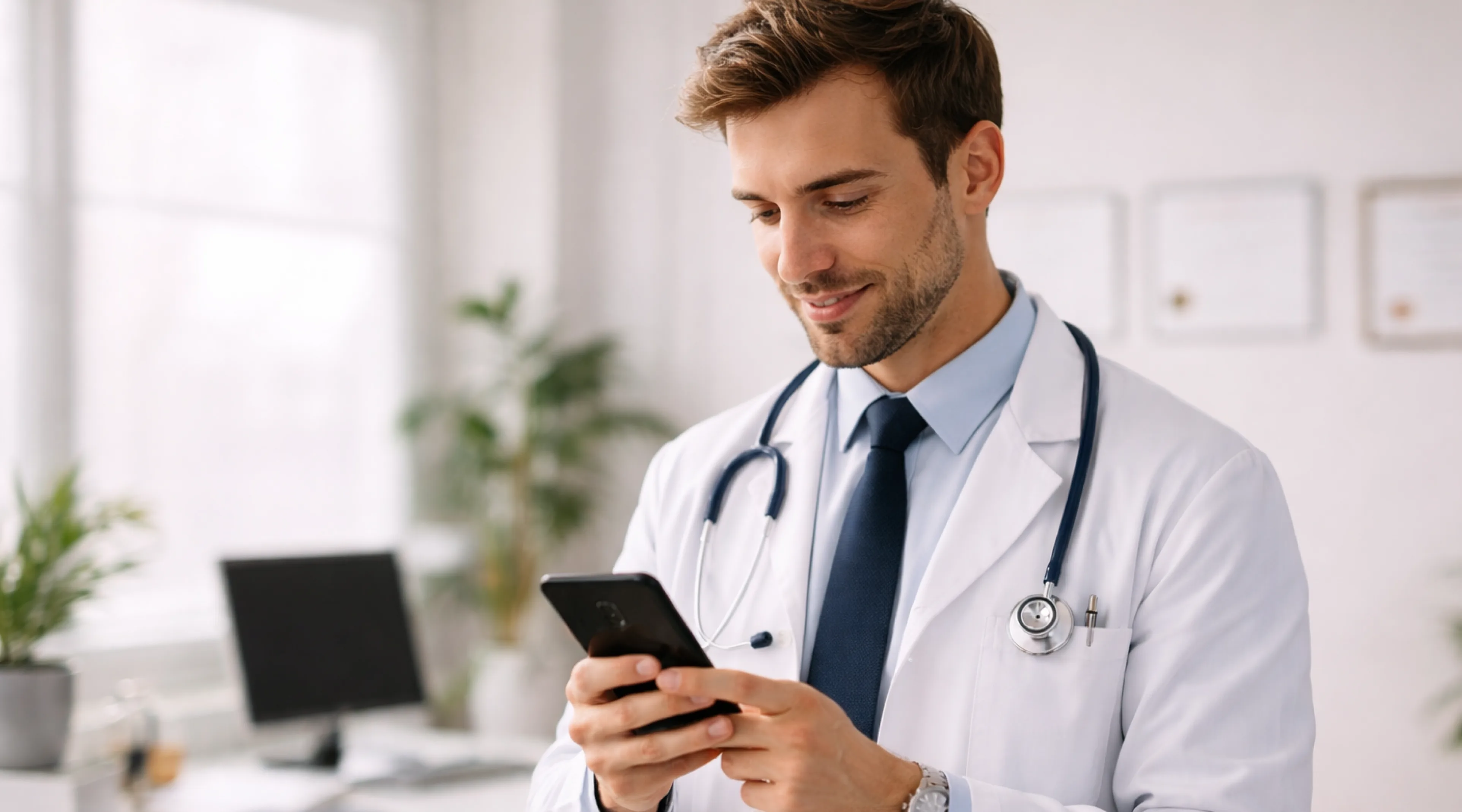 Interface do aplicativo Diag mostrando prontuários digitais e receitas médicas